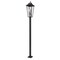 Z-Lite Gannon 5 Light Outdoor Post Mount Fixture, 16in. W x 132.75in. H, Black 5008PHXXLS-536P-BK - alternate 1